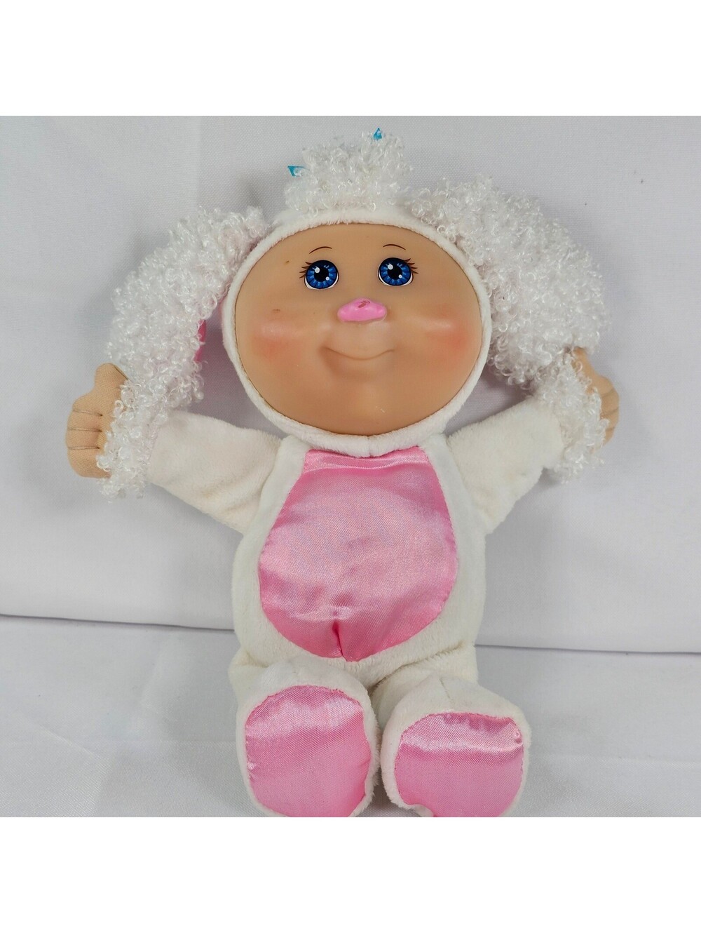 Cabbage Patch Kids Shelby Sheep Cuties Plush Doll White Pink 2012 Jakks